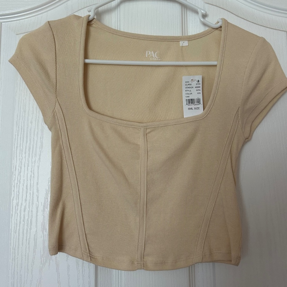 PacSun Square Neck Cropped T-Shirt